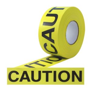 Caution Tape Yellow 3" x 1000'