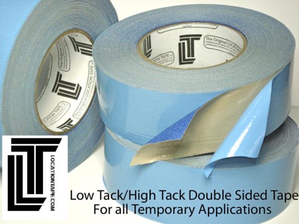 Location Tape - High Stick Carpet Tape and Low Stick Painters Tape