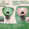 Cam-A-Lot Curve - A Video Conferencing Background Privacy Screen (White/Green)