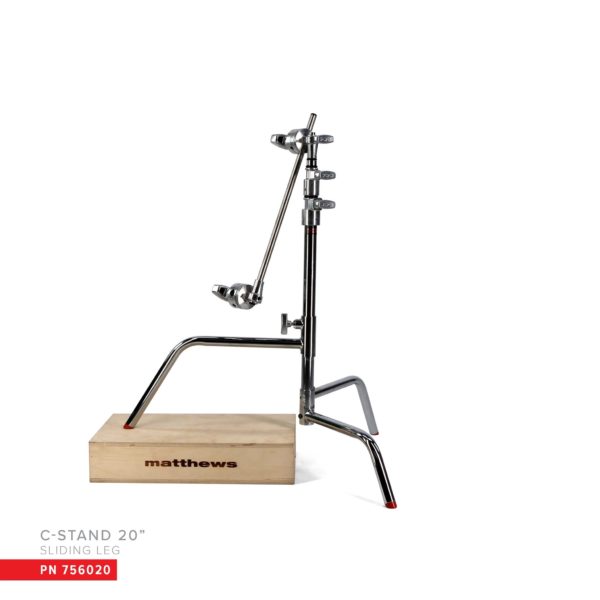 Matthews Hollywood 20" C-Stand with Sliding Leg, Includes Grip Head & 20" Arm