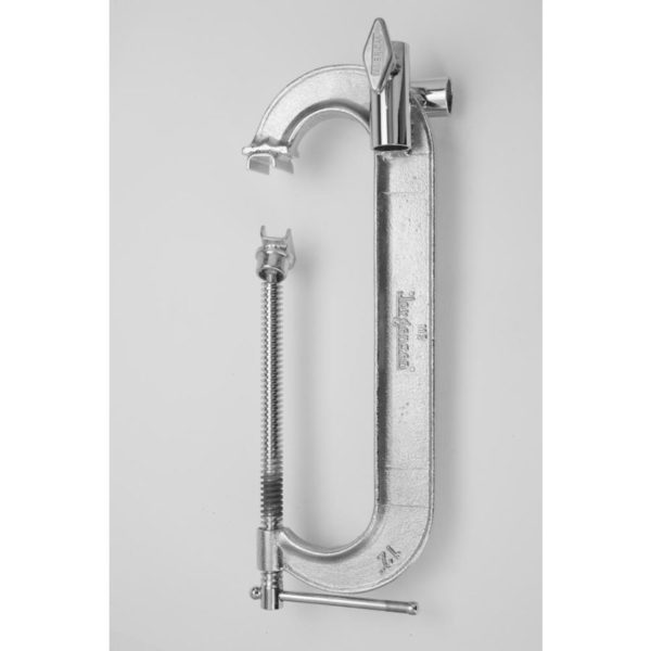 American Grip 6" C-Clamp with Two 1-1/8" Junior Receivers