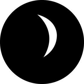 GAM 250 - Crescent Moon - Steel Gobo B